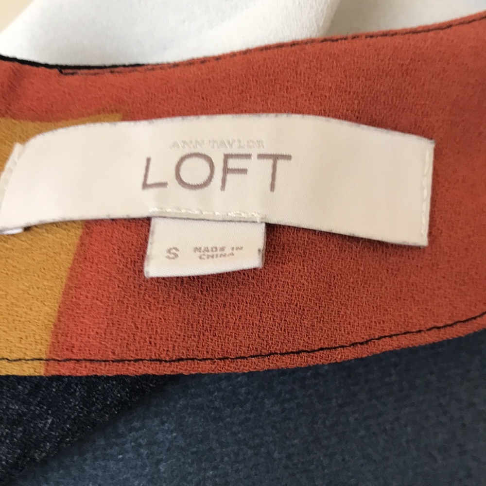 Loft Colorblock Dress Size S - Picture 5 of 5